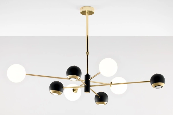 Nowoczesny Żyrandol MOKA wys. 47-69cm 4xG9 4xGU10
14W IP20 | Złoty