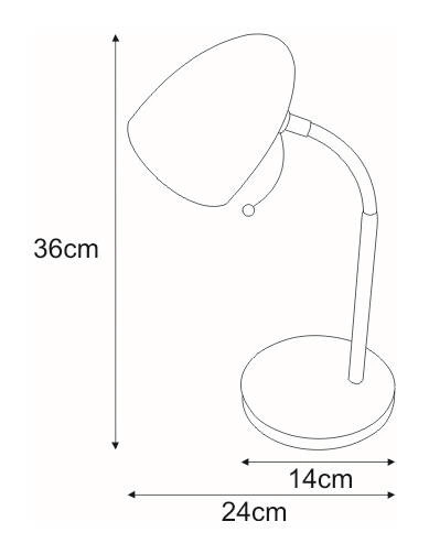 Lampka biurkowa K-MT-200 BIAŁY z serii KAJTEK