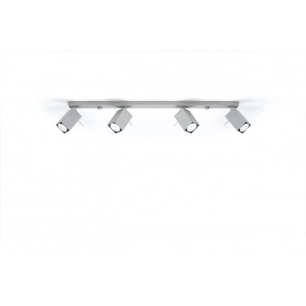 Designerska lampa sufitowa MERIDA 4L SL.0461 Szara 4xGU10
