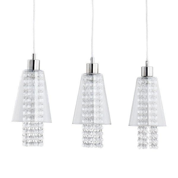 Lampa wisząca listwa kryształowa MARINE chrom/transparentny szer. 50cm