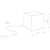 Świecąca kostka do ogrodu CUMULUS CUBE M 40cm 8966