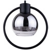 Lampa sufitowa plafon elipsa LINDA 1 PL czarny 31890