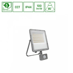 NOCTIS MAX CCT NAŚWIETLACZ 50W CCT 230V IP44 265x171x53mm SZARY CZUJNIK RUCHU 5 LAT GWARANCJ