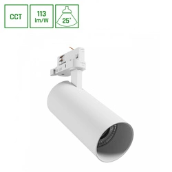ANDROMEDA PRIME NA SZYNOPRZEWÓD 3F CCT 24W 230V 25st IP20 śr.76x177x228mm BIAŁY SPECTRUM