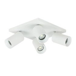Lampa sufitowa spot reflektorek CROSTI LACCE QUATRO biały szer. 24cm