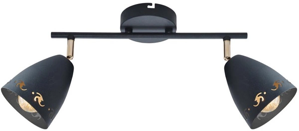Lampa sufitowa COTY listwa 92-67166 czarna 2xE14