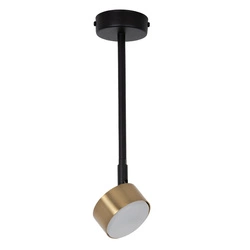 Lampa Sigma NEMO 1 L plafon czarny/ złoty szczotkowany 41086