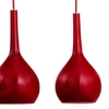 Lampa wisząca kropla listwa VETRO czerwona szer. 63cm