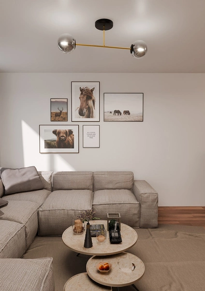 Lampa sufitowa Emibig MAGNUM 2 BL GRAFIT 1269/2