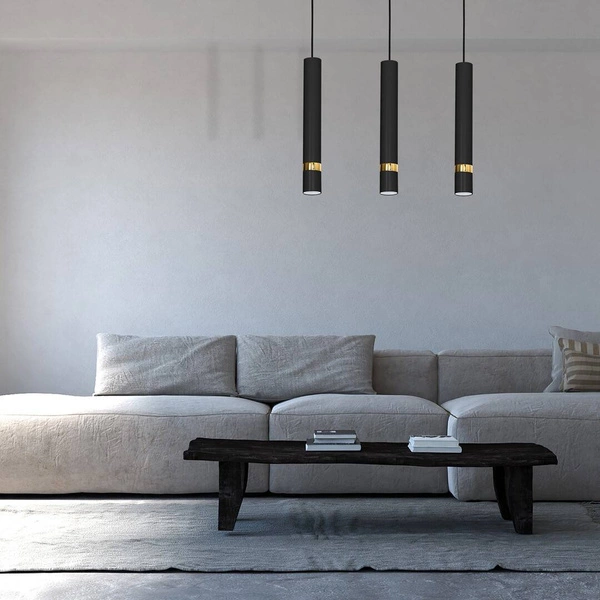 Lampa wisząca JOKER, MLP6080, czarny/złoty, 3x8W GU10