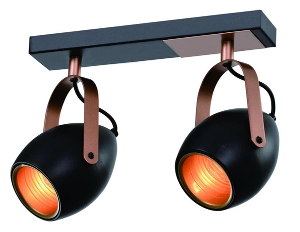 Lampa sufitowa ANICA, 92-81797, czarny/miedziany, 2x40W E14