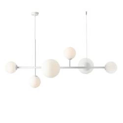 Aldex Lampa wisząca DIONE 6 1092K, biała, 2x60W E27 + 4x40W E14