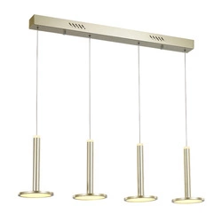 Lampa wisząca OLIVER dł. 88cm 48W LED barwa ciepła 3000K | złoty