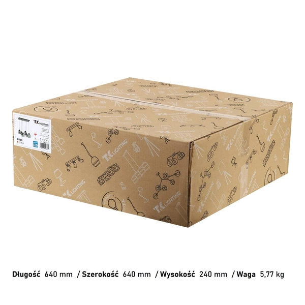 Nowoczesna lampa wisząca czarny/grafitowy CUBUS GRAPHITE 2833 2833