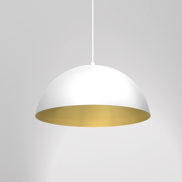 Lampa wisząca BETA, MLP7974, 45 cm, biały/złoty, 1x60W E27