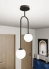 Lampa sufitowa Emibig ATRIA 2 BL OPAL 1383/2