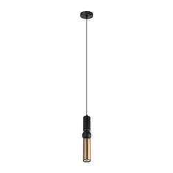 Lampa wisząca ISIDORA śr. 10cm GU10 | brąz antyczny/czarny