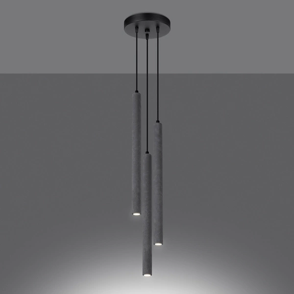 Lampa wisząca PASTELO 3P beton