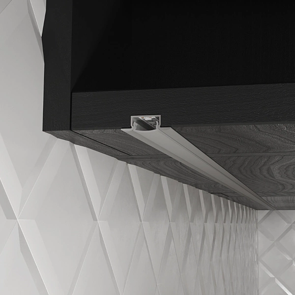 Profil LED P6-1 wpuszczany 300cm szer. 13mm | do osłonek C1/C4 | biały