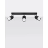 Lampa sufitowa (spot) NERO 3, SL.1066, czarny/chrom, 3x40W GU10