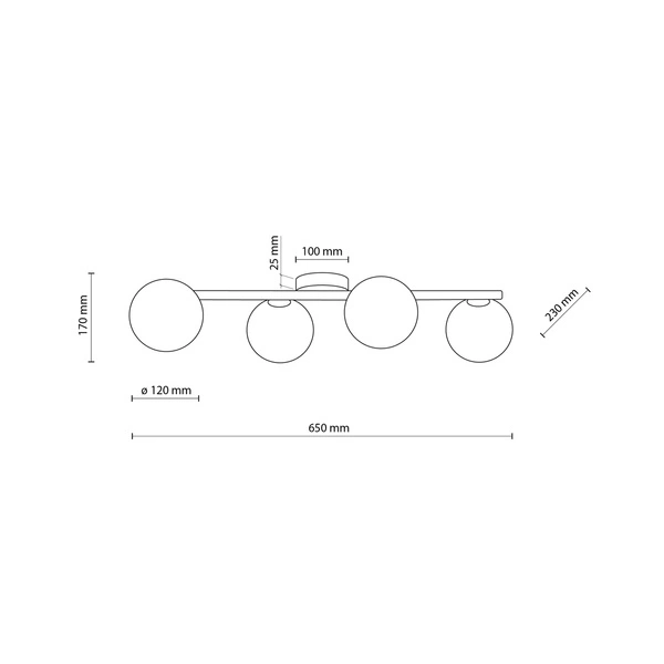 ESTERA WOOD LAMPA SUFITOWA 4 5769