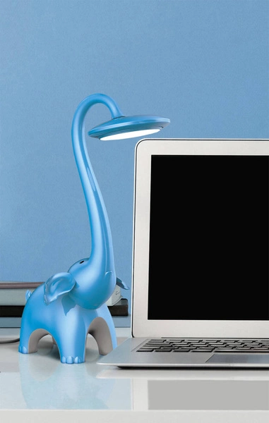 Lampka biurkowa K-BL1603 NIEBIESKI z serii SŁONIK