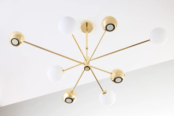 Nowoczesny Żyrandol MOKA wys. 47-69cm 4xG9 4xGU10
14W IP20 | Złoty