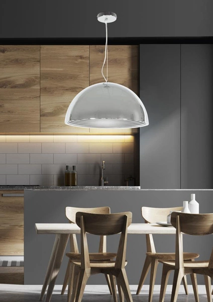 Nowoczesna lampa wisząca DORADA 40 cm 31-26378 chrom 1x60W E27