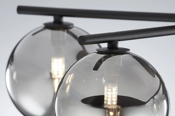 Nowoczesna Lampa sufitowa PRATO wys. 27cm 5xG9 14W IP20 | czarny