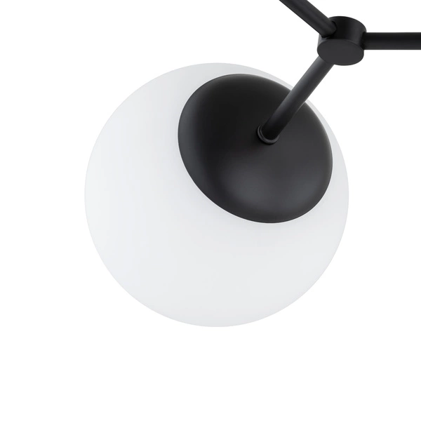 Lampa sufitowa ALFA FOTON CZARNA & BIAŁA 4xE14 60cm | 63343