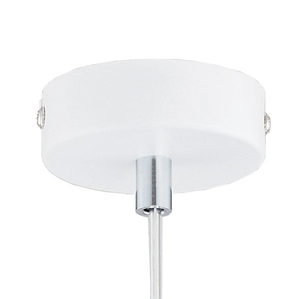 Lampa sufitowa szklana metalowy klosz IDAGO WHITE 122 śr. 30cm | biały