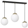 Nowoczesna lampa wisząca listwa SPARTA BLACK / GOLD MLP6500