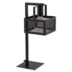 Nowoczesna lampka biurkowa stołowa nocna siatka ALBERT LAMPKA czarny 50241