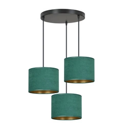 Lampa wisząca Emibig HILDE 3 BL PREMIUM GREEN 1051/3PREM
