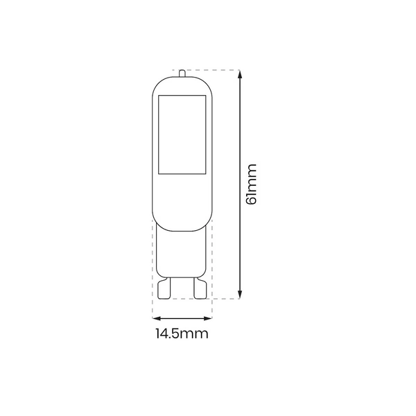 Żarówka COB LED 2W G9 6000K