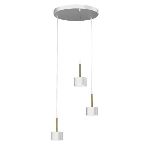 Lampa wisząca ARENA, MLP7756, biały/złoty, 3x11W GX53
