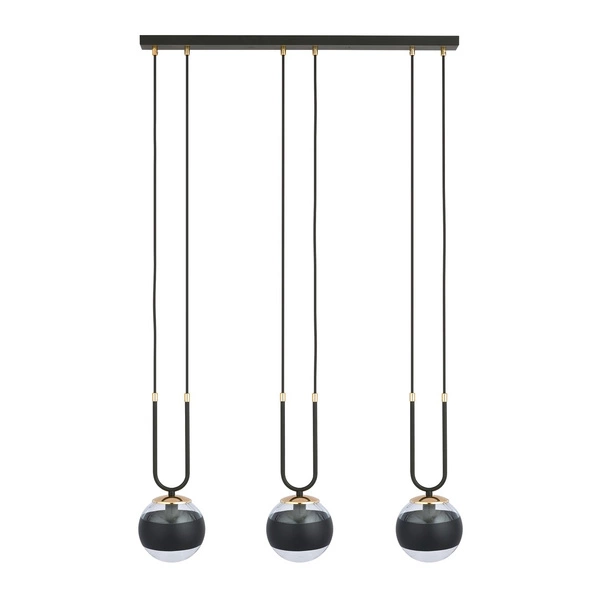 Lampa wisząca Emibig GLAM 3 Czarny/STRIPE 1113/3