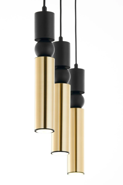 Nowoczesna Lampa wisząca ALAS wys. 120cm 3xG10 14W IP20 | Złoty