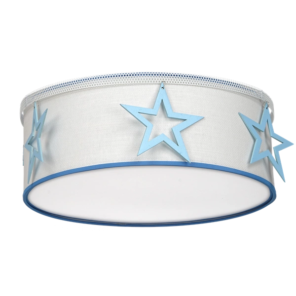 Lampa sufitowa STAR, biały/niebieski, 2x60W E27, MLP8281