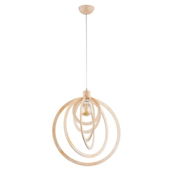 Lampa wisząca ALFA MONADA DREWNIANA 1xE27 45cm | 61293