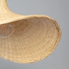 Lampa Wisząca Boho Kapelusz z Bambusa Abruzzo Isabella 40cm E27