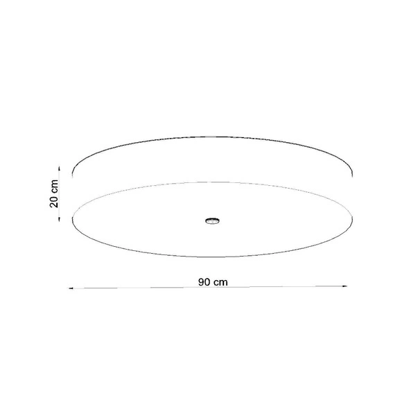 Lampa sufitowa SKALA SL.0816, 90cm, czarna, 6x60W E27