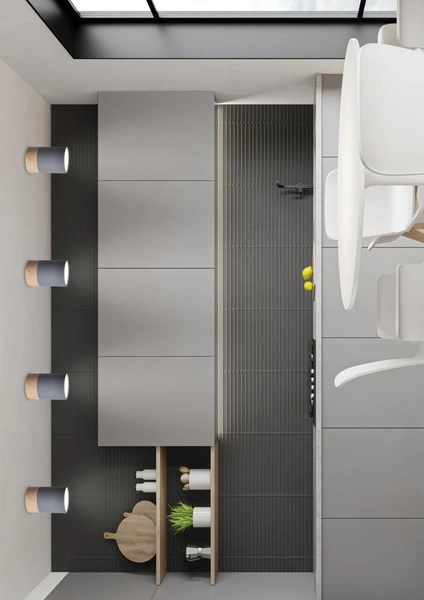 Lampa sufitowa TUBA 2284262, szary + drewno, 1x15W GU10