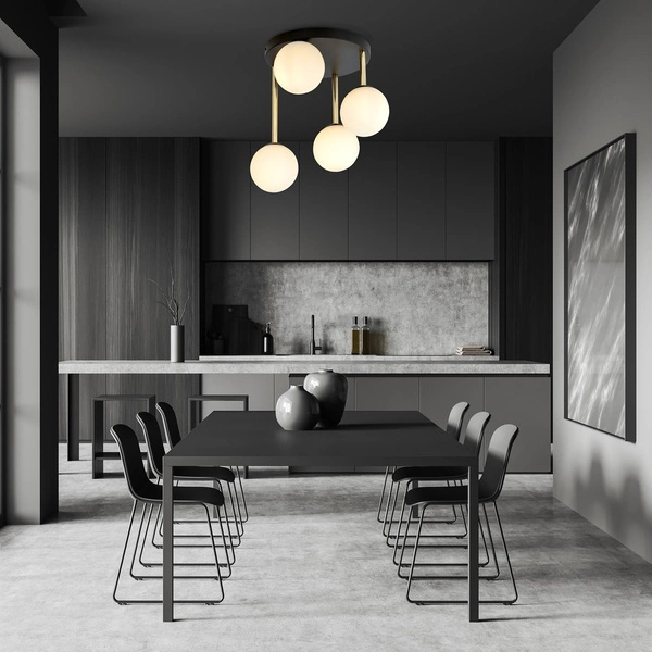 Lampa sufitowa Emibig DOLCE 4 BL OPAL 1260/4