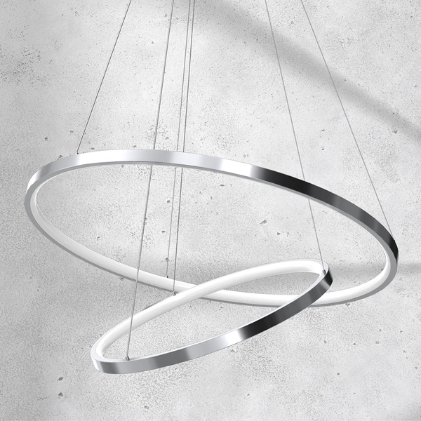 Designerska lampa wisząca ROTONDA CHROME 51W LED | Chrom