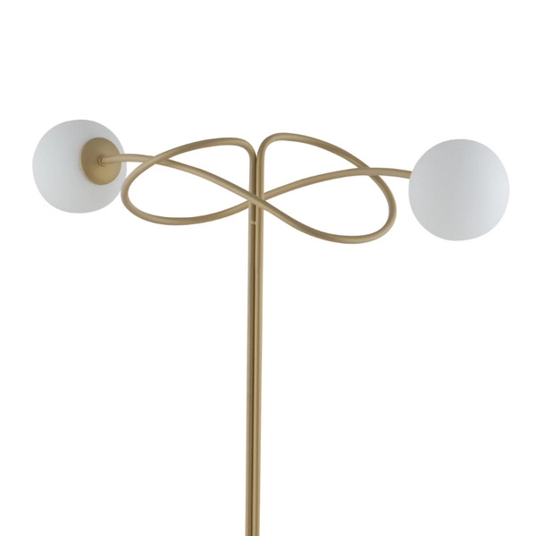 Nowoczesna lampa podłogowa VELVET 2x G9 12W wys.166cm | złoty