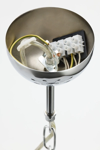 Klasyczna Lampa wisząca ELBA wys. 90cm 6xE27 15W IP20 | chrom połysk