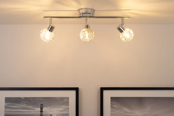 Lena Lampa Sufitowa 3xG9 Max.28W Chrom Metal/Szkło Przezroczyste 2095328