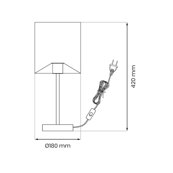 Lampka nocna MORGAN 1xE27
