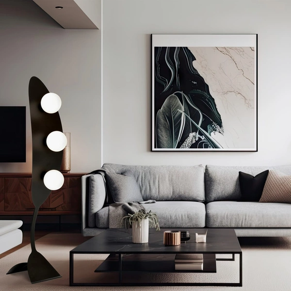 Lampa podłogowa Emibig AURA LP3 BL OPAL 1301/LP3